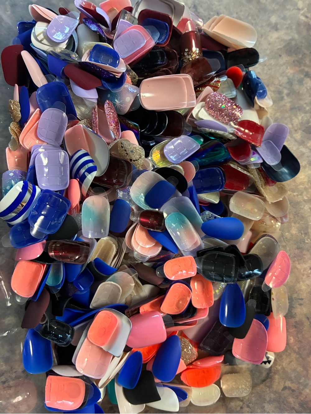 Assorted Press-On Nails - Multicolor Pack - mostly impress nails!